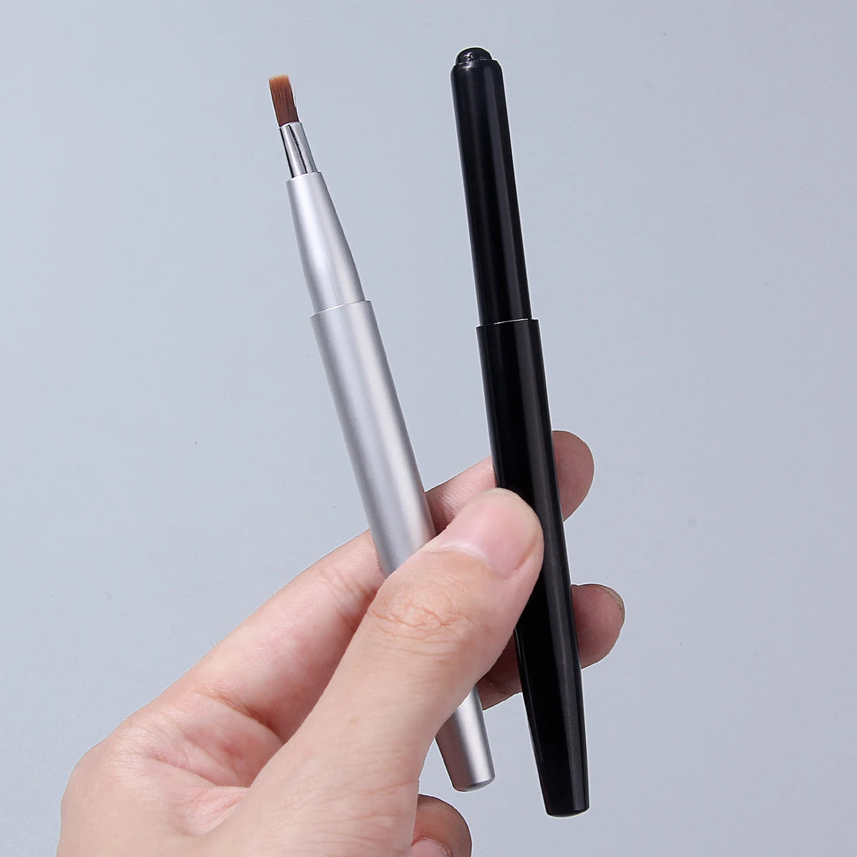 2-Pack Retractable Lip Brush | Travel Lip Liner Applicator Lip Makeup Brush QXL