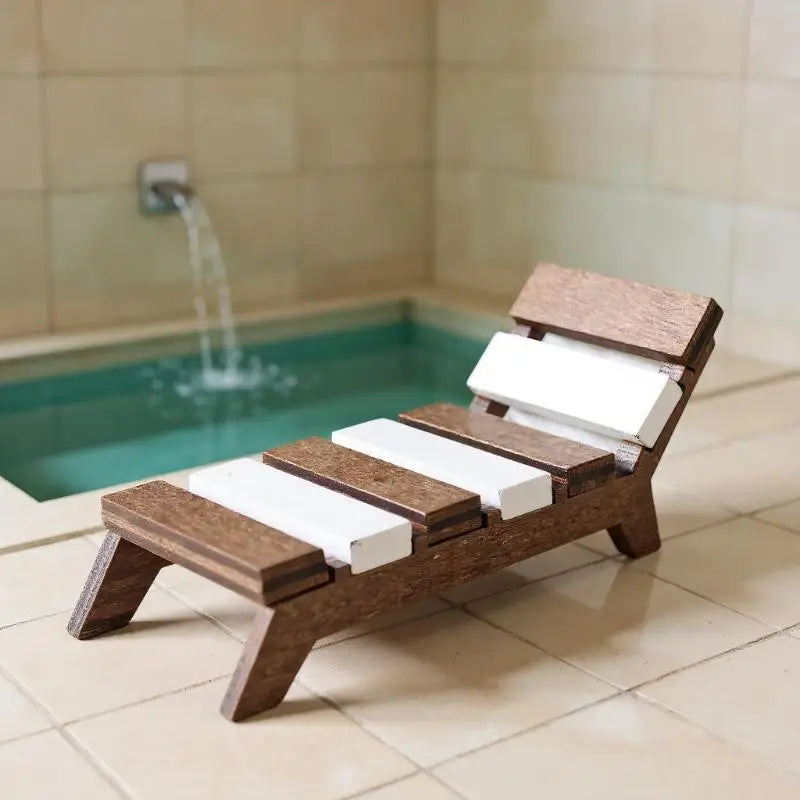 1:12 Miniature Beach Chair Lounger | Dollhouse Furniture Dollhouse Miniature QXL