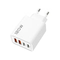 120W 4-Port USB-C PD Fast Charger Wall Adapter | EU US UK USB Wall Charger QXL White EU Plug