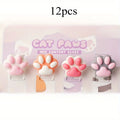 Kawaii Cat Paw Mini Binder Clips | Cute Journal Bookmark Clips Mini Binder Clips QXL 12pcs