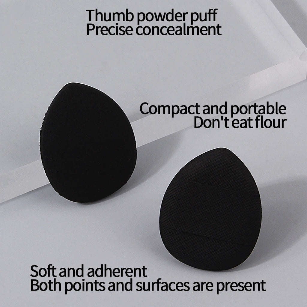 Mini Thumb Powder Puffs – Soft Sponge Fingertip Applicator 20/50/100 Makeup Sponge Puff QXL