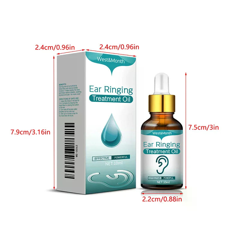 Organic Plant Extract Ear Wellness Oil Drops | 10ml Bottle Ear Wellness Drops QXL