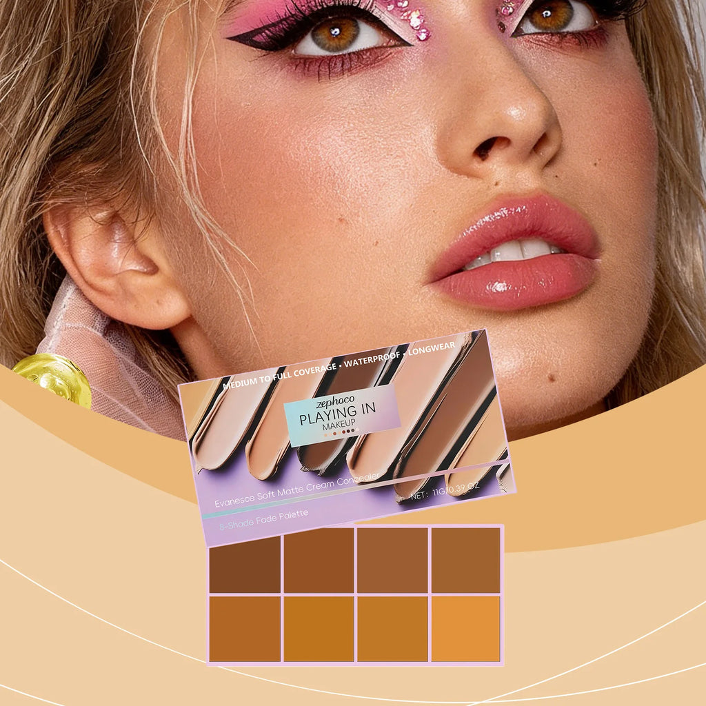 ZEPHOCO Deep Tone Matte Concealer | Full Coverage Cream Matte Concealer Cream QXL