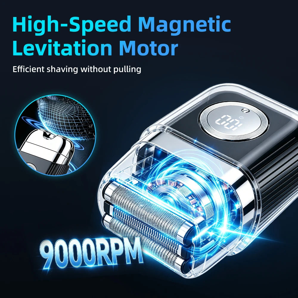 AFDEAL Mini Electric Foil Shaver for Men | Wet/Dry Razor Electric Foil Shaver QXL