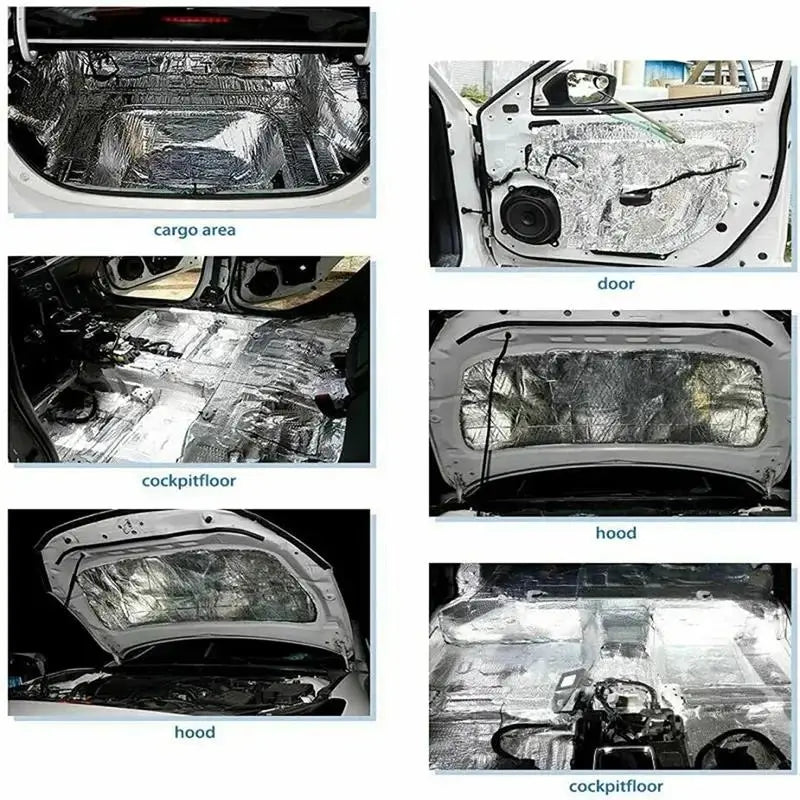 Car Sound Deadener Heat Insulation Mat | 5–20 Pack Car Insulation Mat QXL
