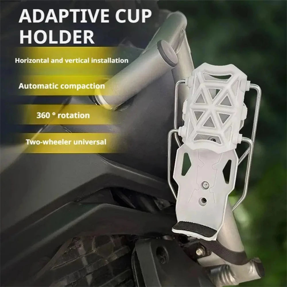 360° Motorcycle Handlebar Cup Holder | Universal Bottle Cage Handlebar Cup Holder QXL