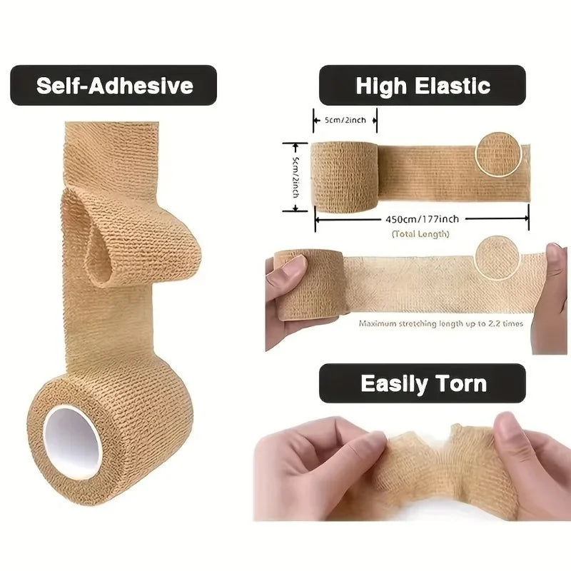 Self-Adhesive Elastic Wrist Wrap Bandage | Sports & Martial Arts Sports Wrist Wrap QXL