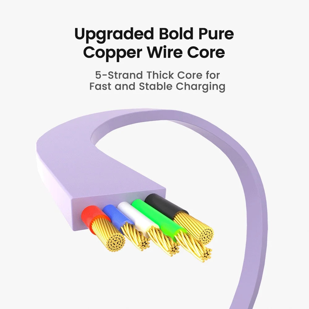 PD 240W Retractable USB-C to C Fast Charging Cable 1M USB-C Charging Cable QXL