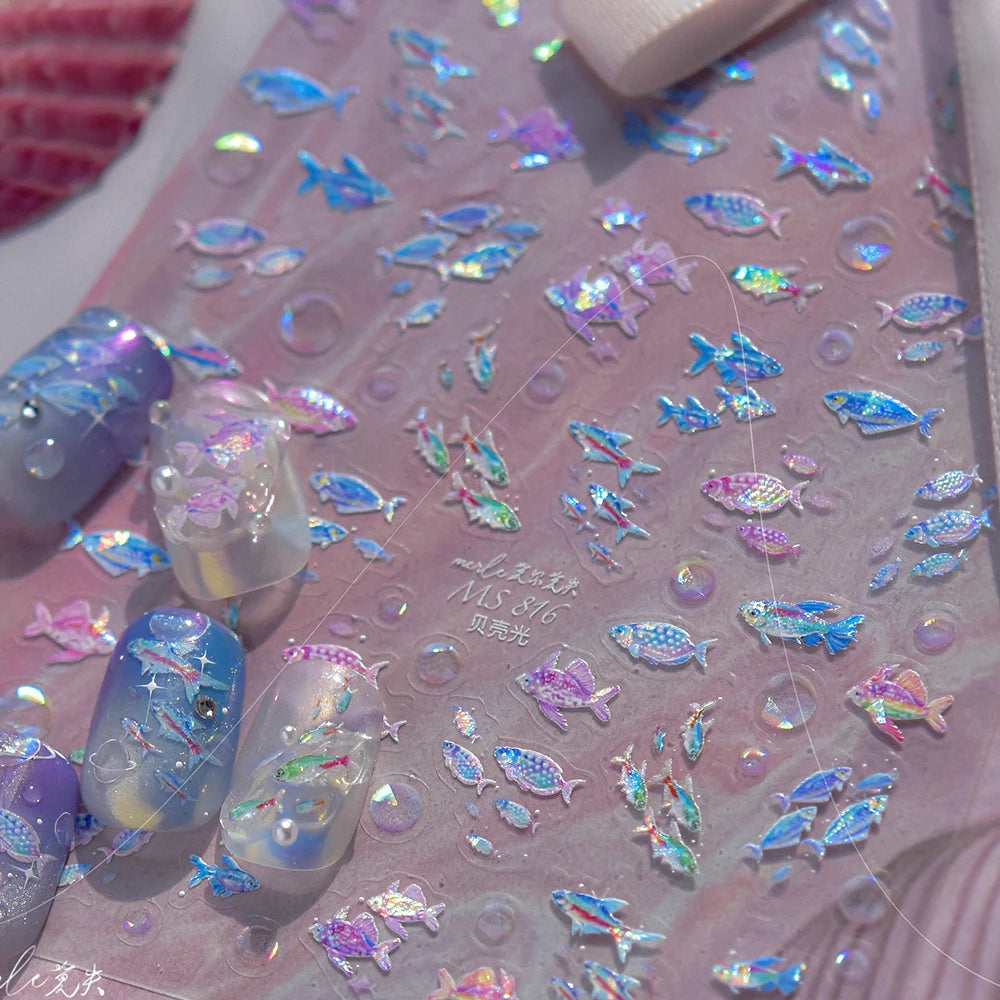 Summer Beach 5D Nail Art Stickers & Decals | NAILFYOU
