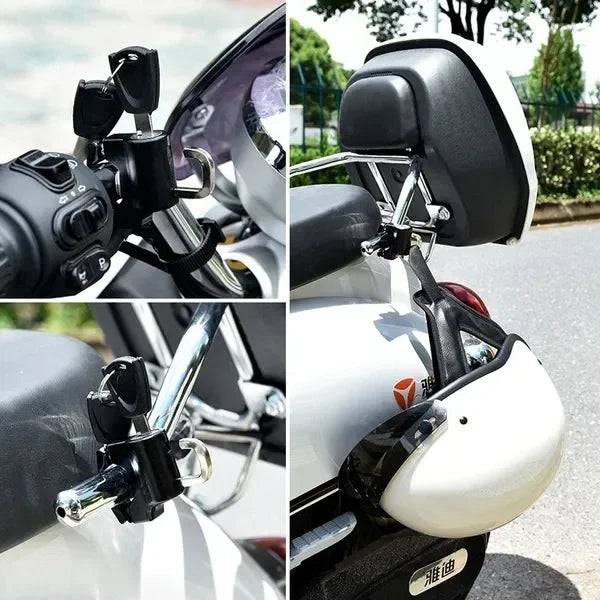 Universal Motorcycle Helmet Lock | 22–28mm Handlebar Helmet Lock QXL