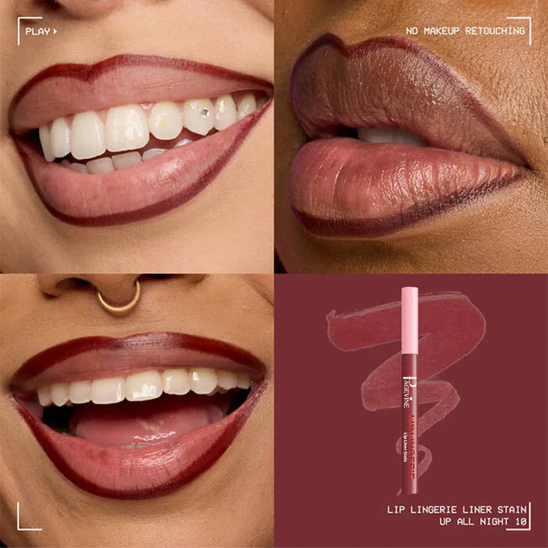 Matte Liquid Lip Liner – 12 Colors, Waterproof & Long-Lasting Liquid Lip Liner QXL