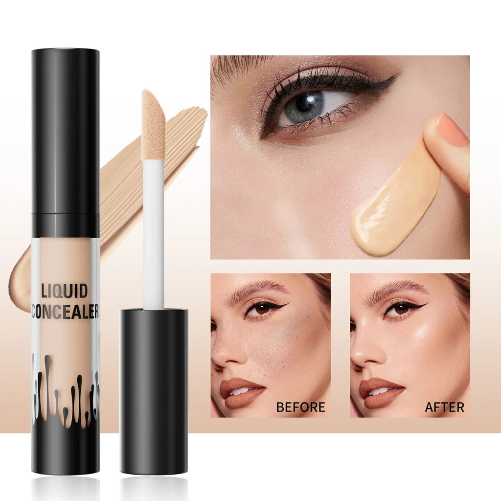 Hello Kiss 3D Tattoo Concealer – Moisturizing Full Coverage Liquid Concealer QXL