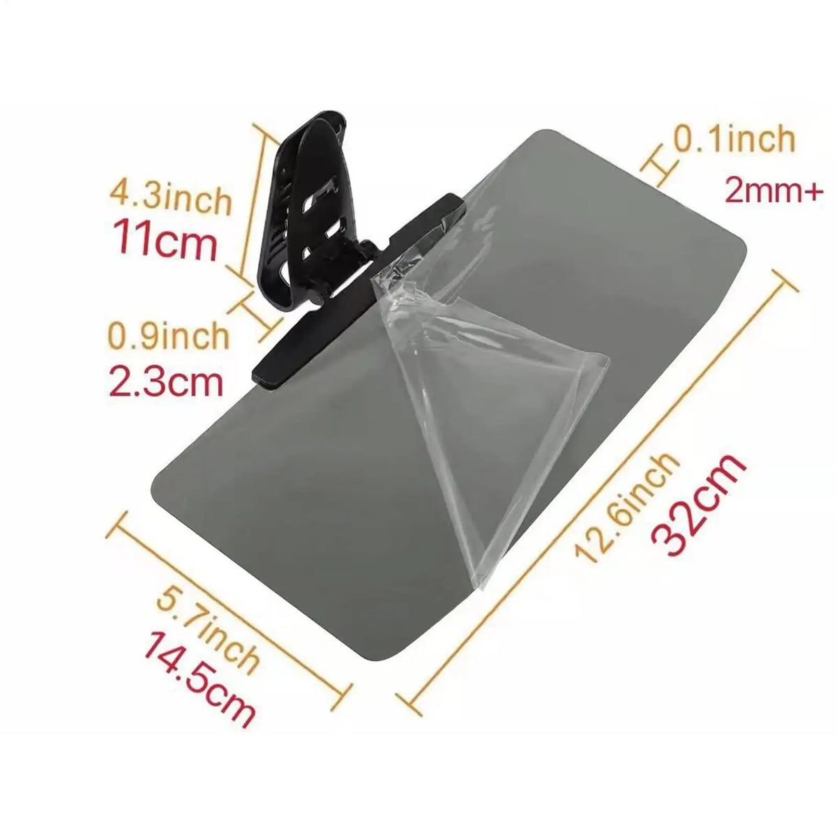 Car Sun Visor Extender | Anti-Glare Acrylic Sunshade Shield Car Sun Visor QXL