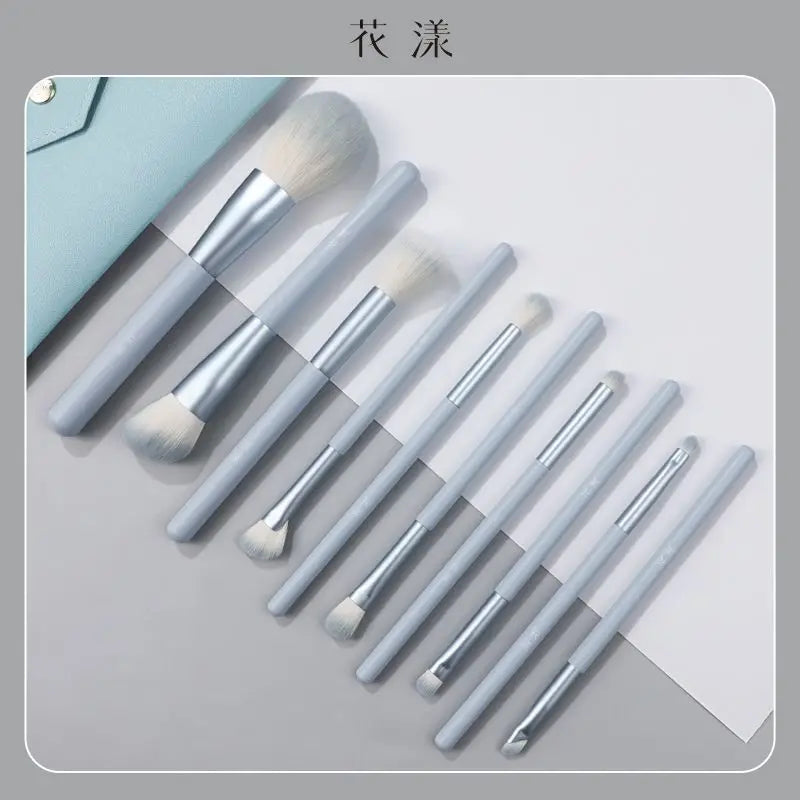 10-Pc Flower Makeup Brush Set | Soft Wool Fiber Bristles Makeup Brush Set QXL