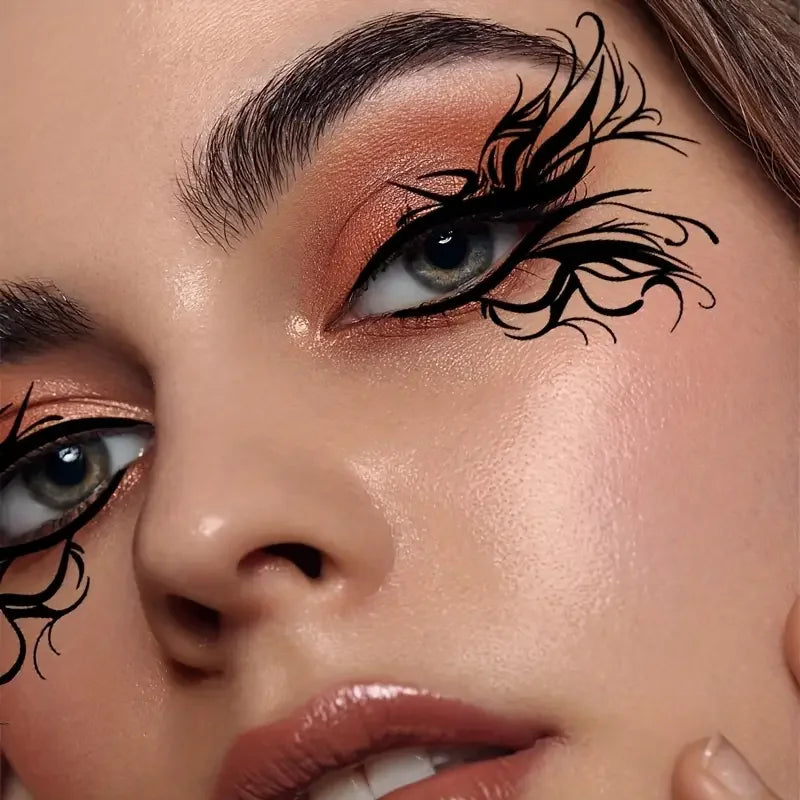 10-Pack Halloween Temporary Eye Tattoo Stickers | Waterproof Temporary Tattoo Stickers QXL