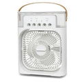 3-in-1 Portable Air Cooler Fan, Humidifier & LED Light USB Portable Air Cooler Fan QXL white 1