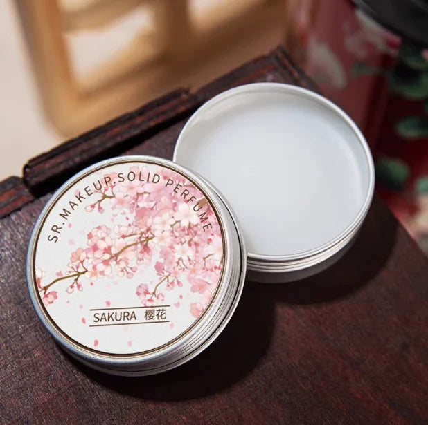 Floral Solid Perfume | Rose Peony Lavender Cherry Blossom Solid Perfume QXL Cherry blossoms