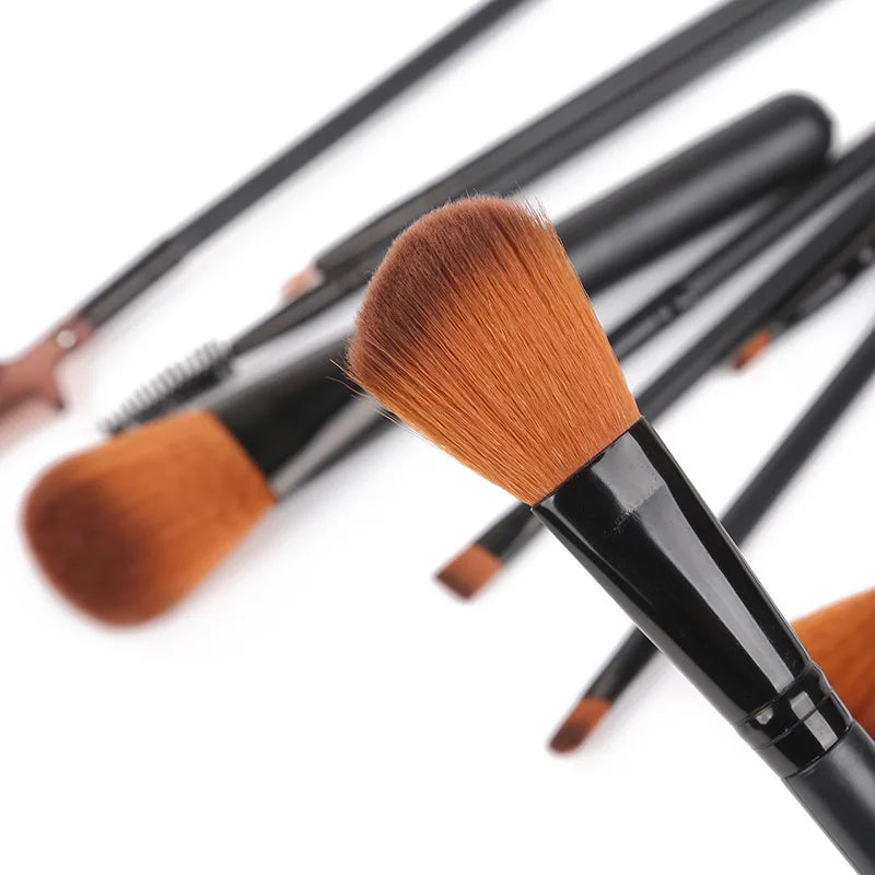12-Piece Colorful Makeup Brush Set | Powder, Blush & Eye Brushes Makeup Brush Set QXL