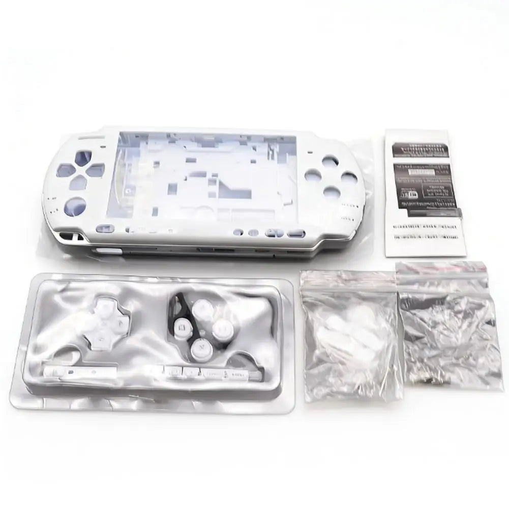 PSP 3000 Replacement Housing Shell Case with Buttons & Screws Console Replacement Shell QXL white