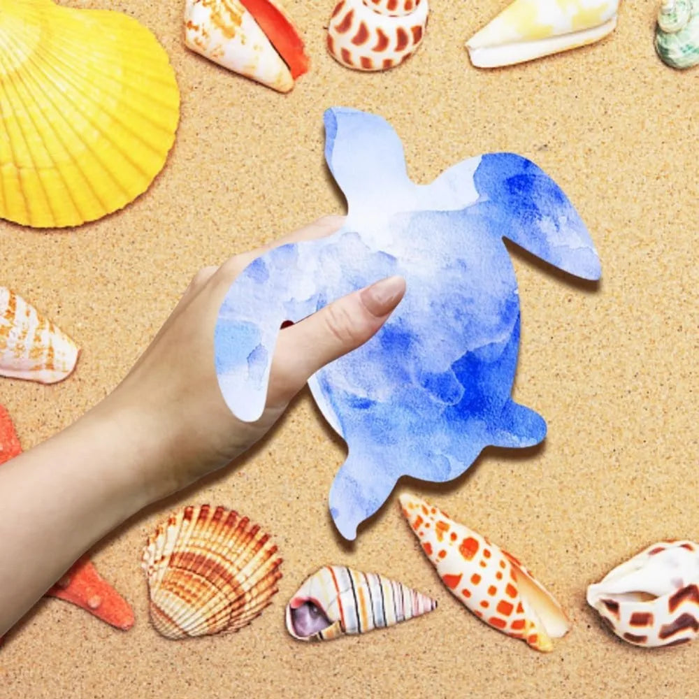 3-Pack Unfinished Sea Turtle Wooden Cutouts – DIY Beach Craft Wooden Craft Cutouts QXL