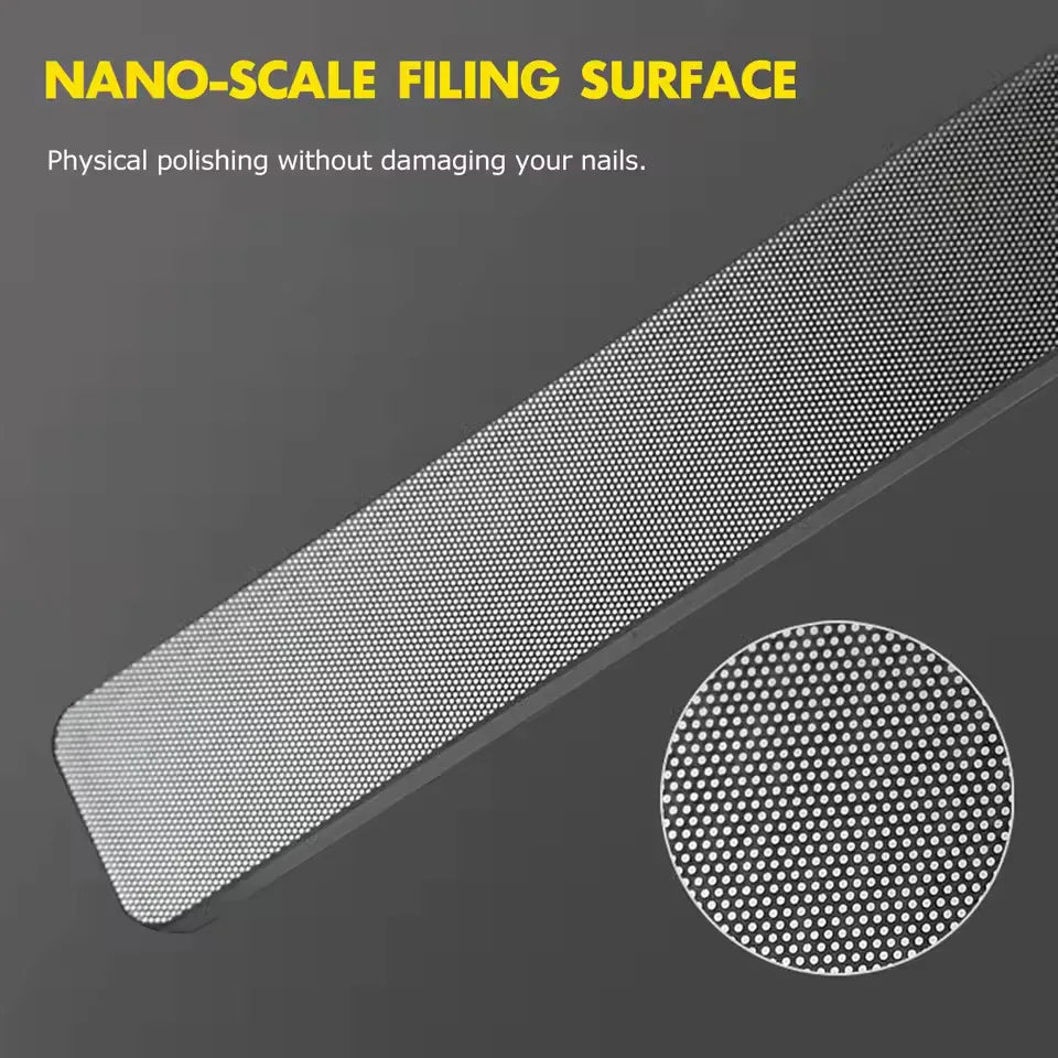 Glass Nano Nail Buffer & Crystal Shiner | 1–8 Pcs Nail File Set Glass Nail File QXL