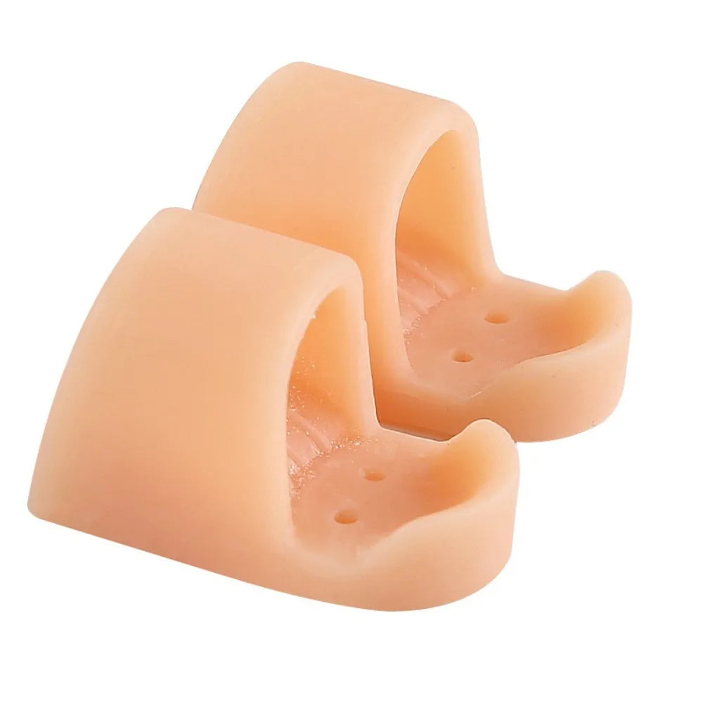 Silicone Gel Toe Separator & Straightener 2-Pack | SEBS Toe Separator QXL Beige