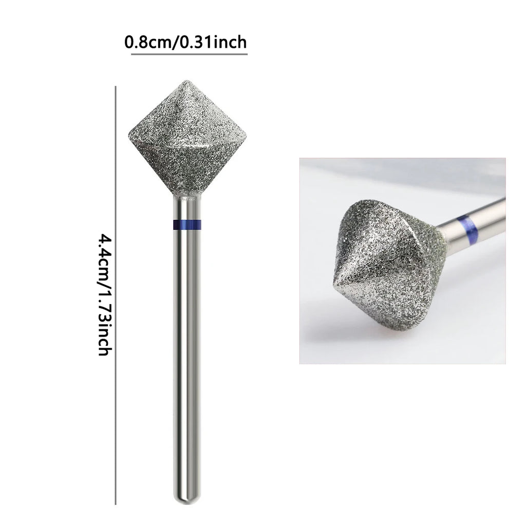 Diamond Tungsten Carbide Nail Drill Bit 3/32" Cuticle Burr Nail Drill Bit QXL