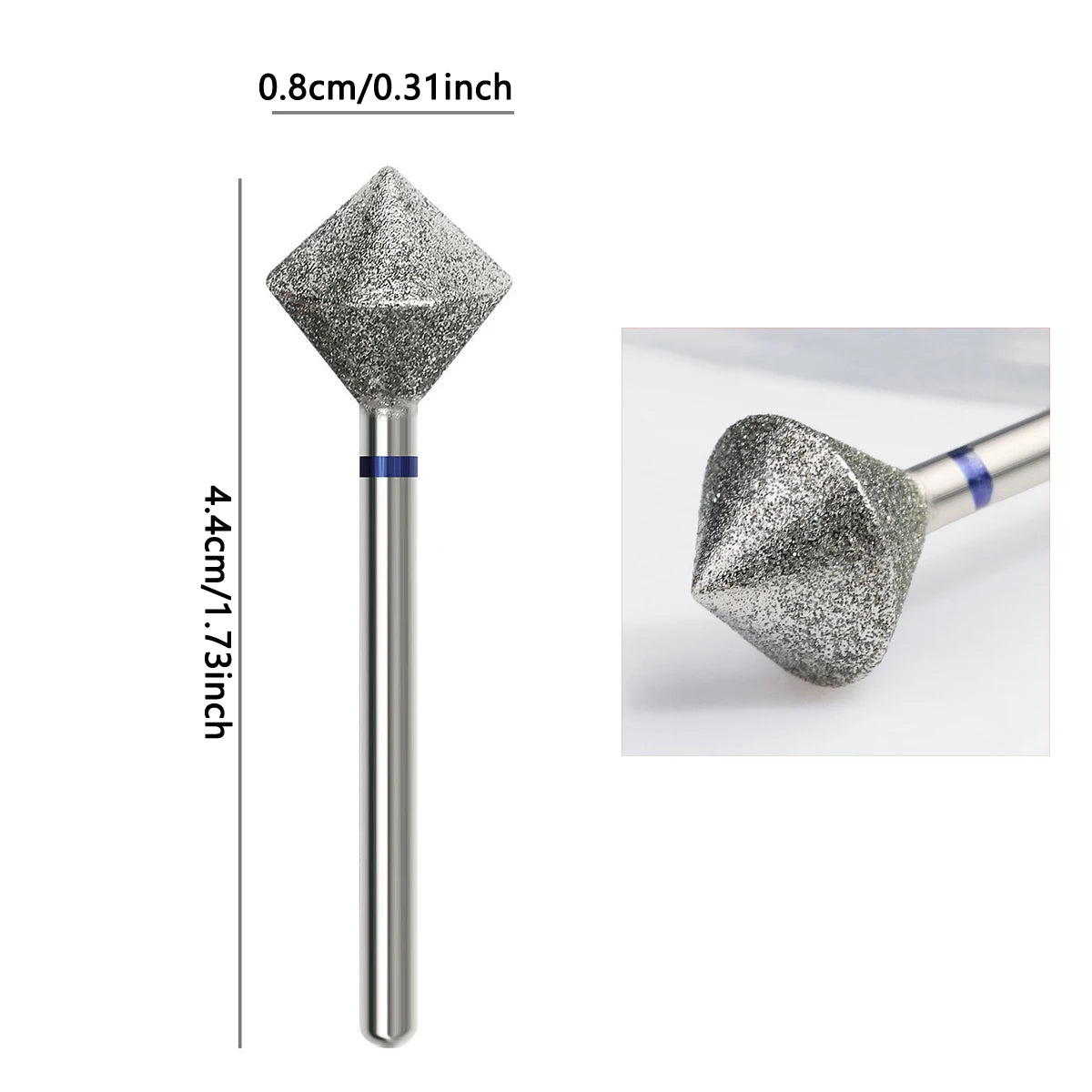 Diamond Tungsten Carbide Nail Drill Bit 3/32" Cuticle Burr Nail Drill Bit QXL