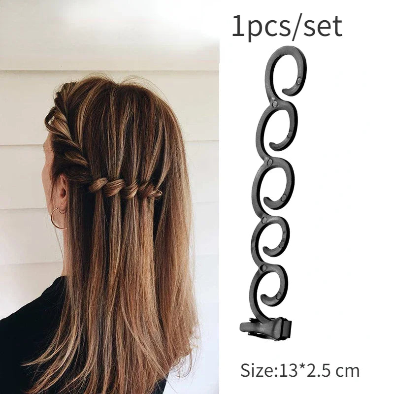 Topsy Loop Ponytail Hair Bun Maker & Braiding Tool Set Hair Styling Tool QXL