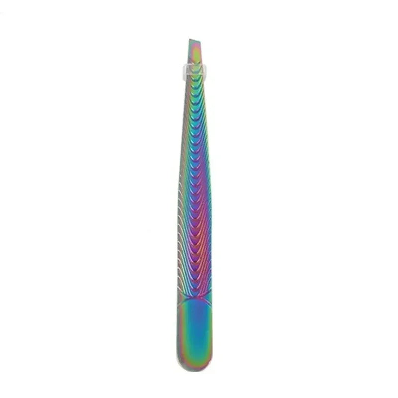 Professional Eyebrow & Eyelash Tweezers | Men & Women Eyebrow Tweezer QXL M158 Purple-blue