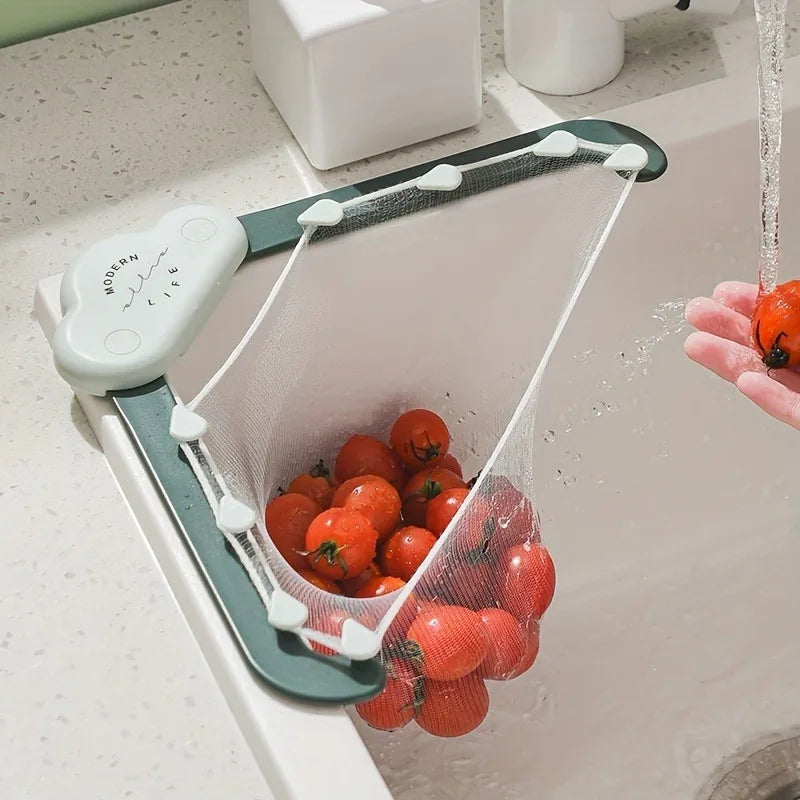 Cloud Sink Drain Rack & Triangle Filter Strainer with Bag Sink Drain Strainer QXL