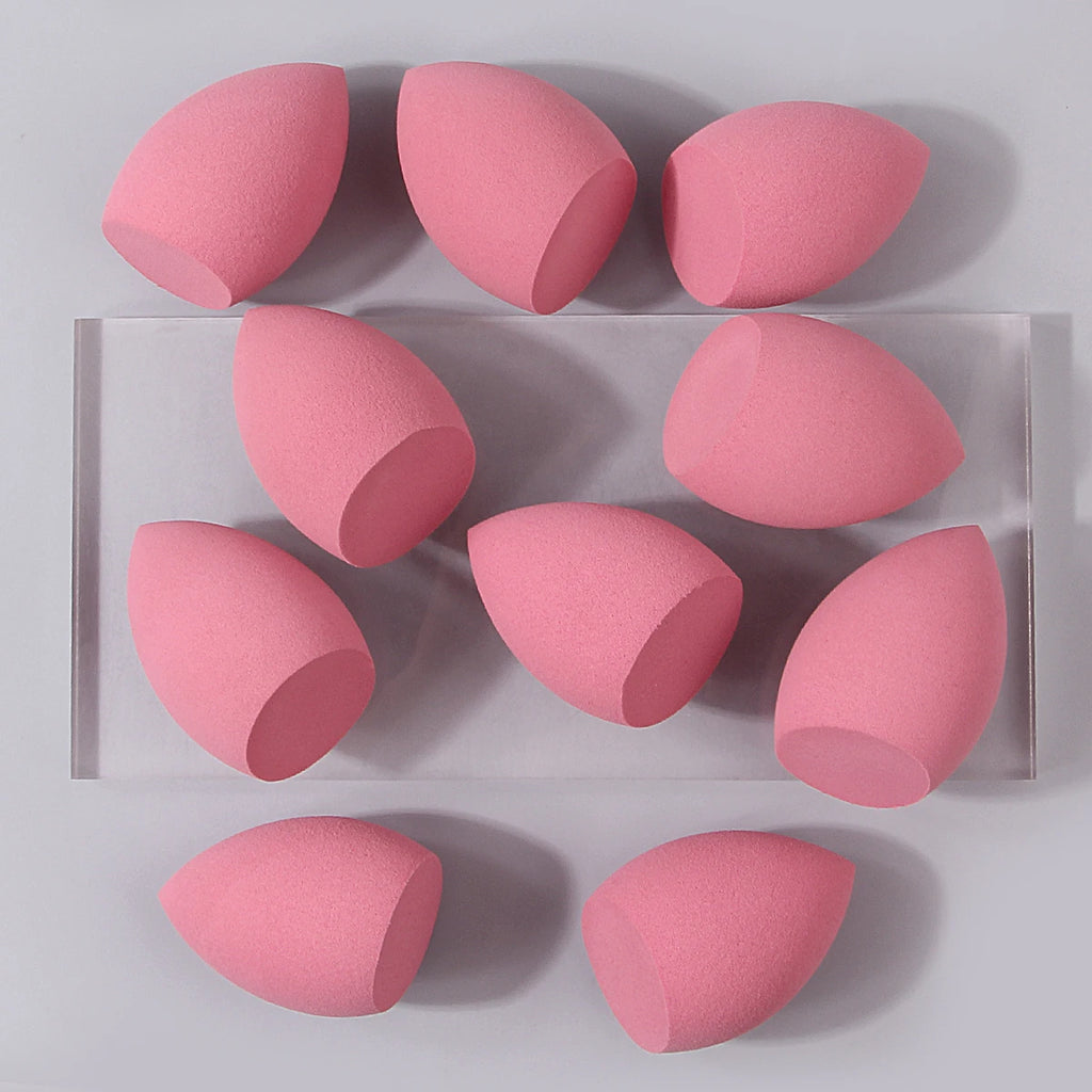10-Pack Soft Makeup Sponge Puffs | Dry & Wet Beauty Eggs Makeup Sponge Puffs QXL