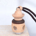 5ml Wooden Aromatherapy Car Pendant | Refillable Diffuser Bottle Aromatherapy Diffuser Pendant QXL 5ML