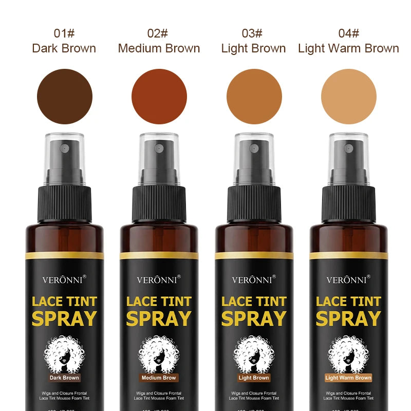 100ml Lace Melting & Tint Spray for Lace Wigs | Natural Hold Lace Wig Spray QXL