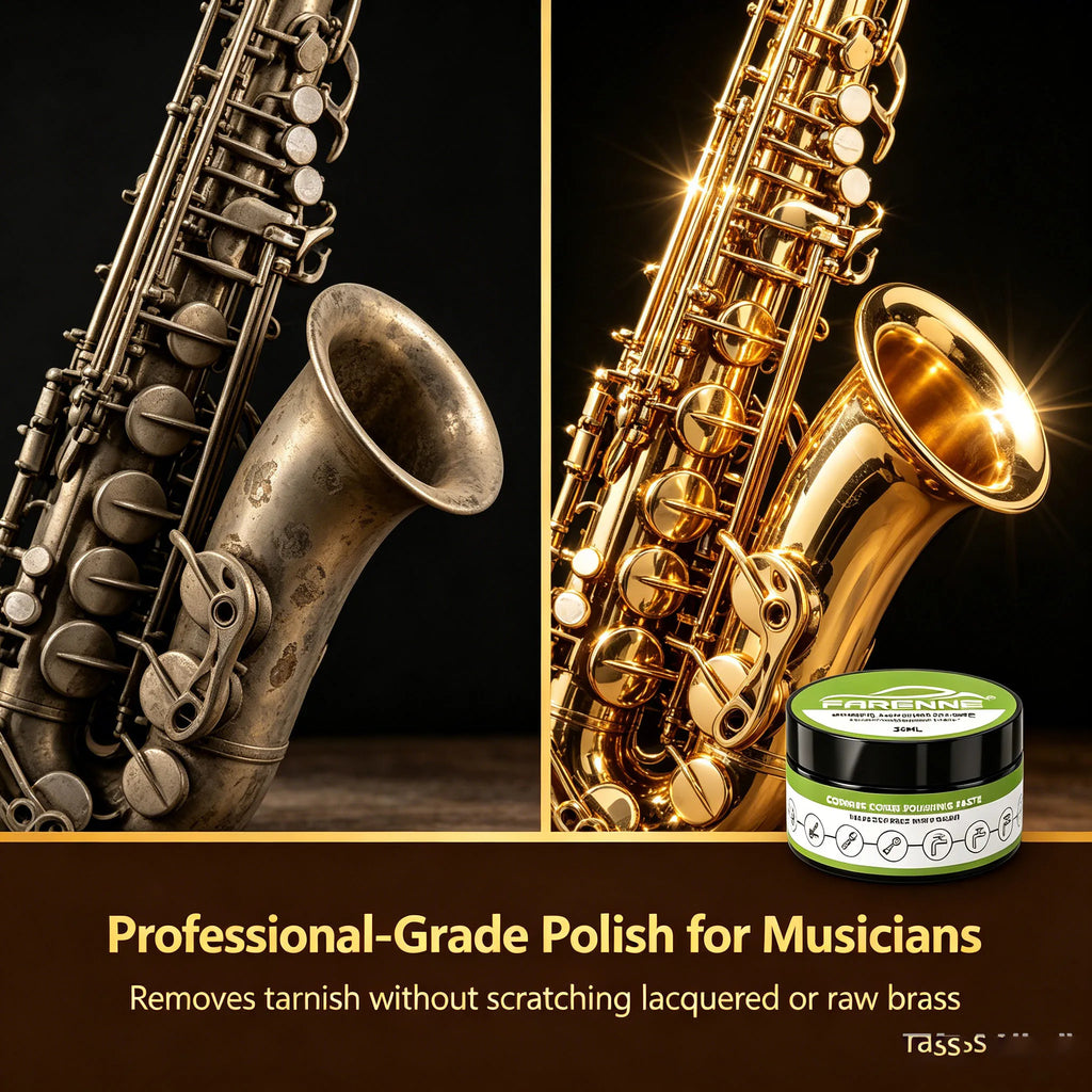 Brass Instrument Polish Paste | Saxophone & Trumpet Shine Instrument Polish Paste QXL Default Title