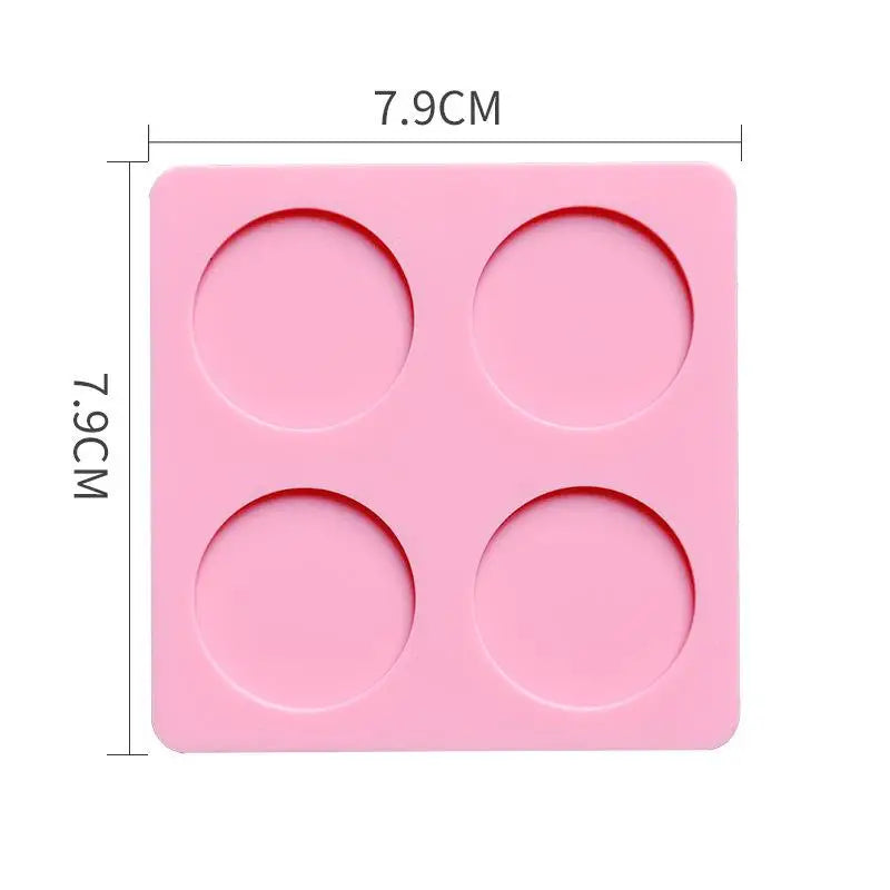 Wax Seal Silicone Mold Pad for 25mm Stamps | Reusable Wax Seal Mold Pad QXL Round Pink