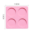 Wax Seal Silicone Mold Pad for 25mm Stamps | Reusable Wax Seal Mold Pad QXL Round Pink