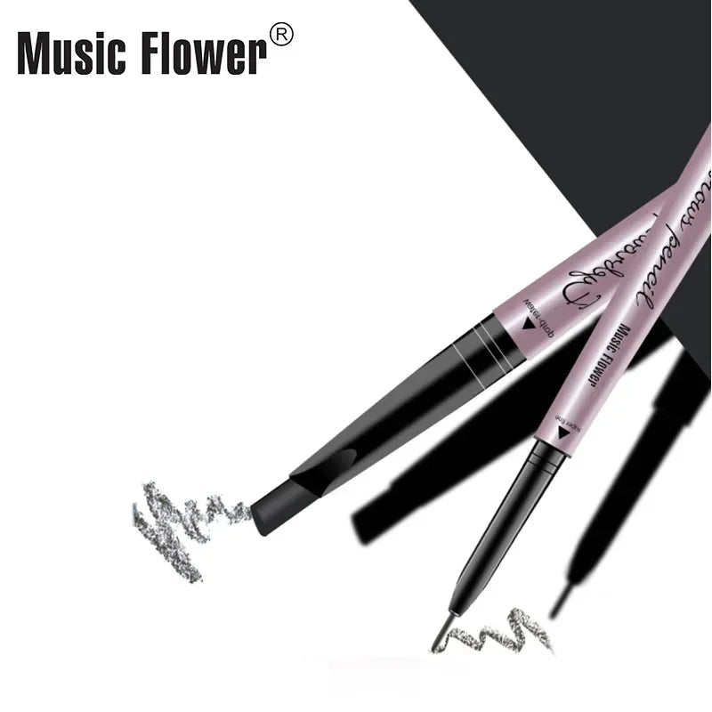 Music Flower Double-Head Automatic Eyebrow Pencil | 4 Shades Eyebrow Pencil QXL