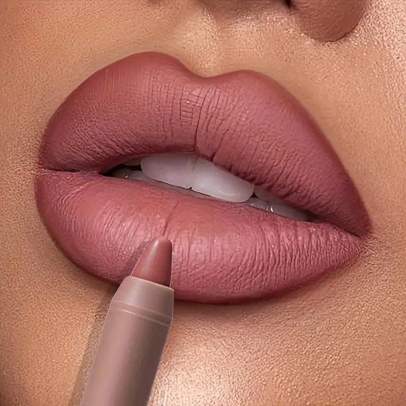 Matte Lip Liner & Gloss Set – Waterproof, Nude, Long-Lasting Lip Liner & Gloss Set QXL