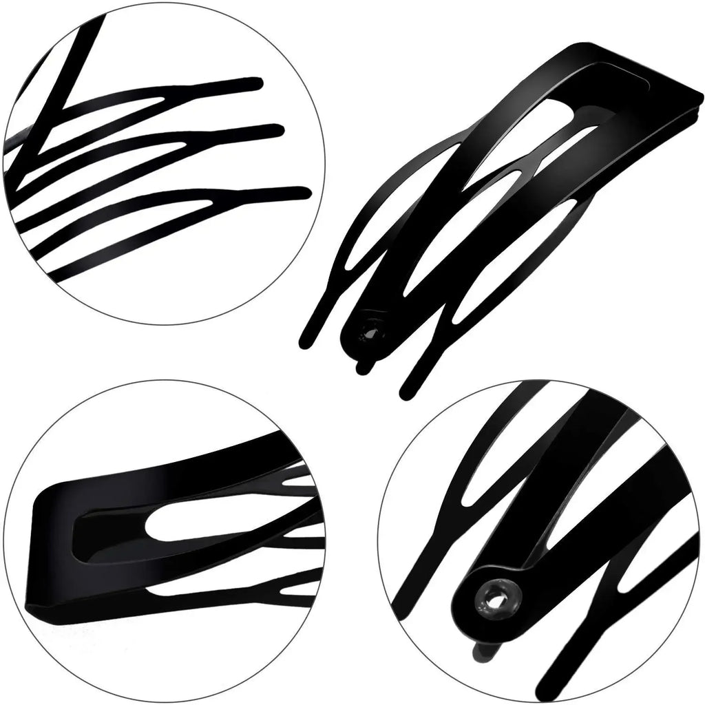 5-Pack Metal Snap Hair Clips | Click Clack Updo Hairpins Snap Hair Clips QXL