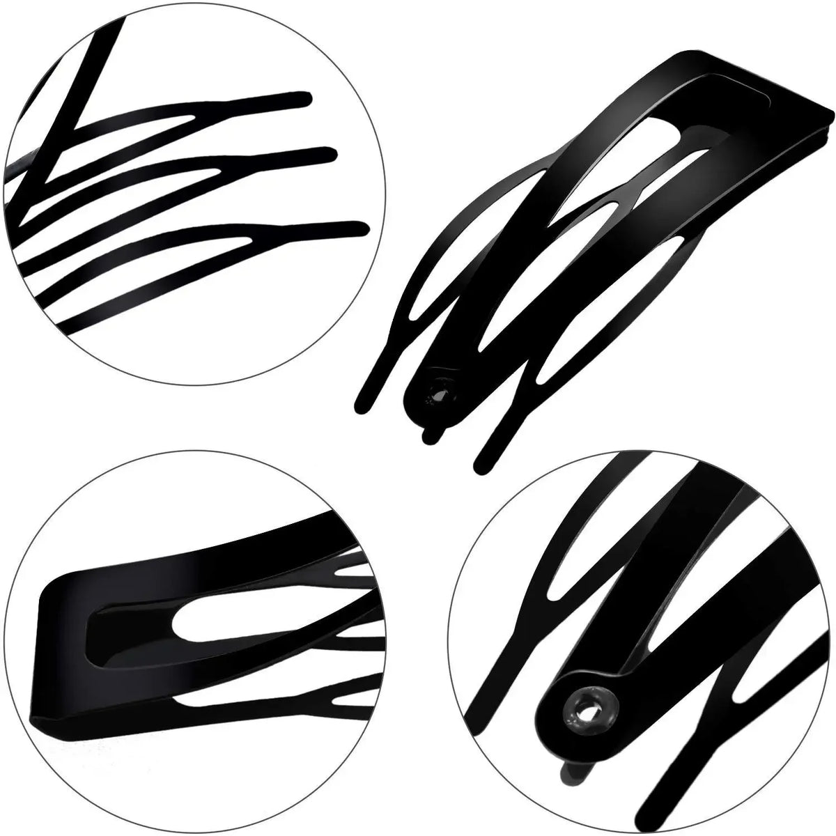5-Pack Metal Snap Hair Clips | Click Clack Updo Hairpins Snap Hair Clips QXL