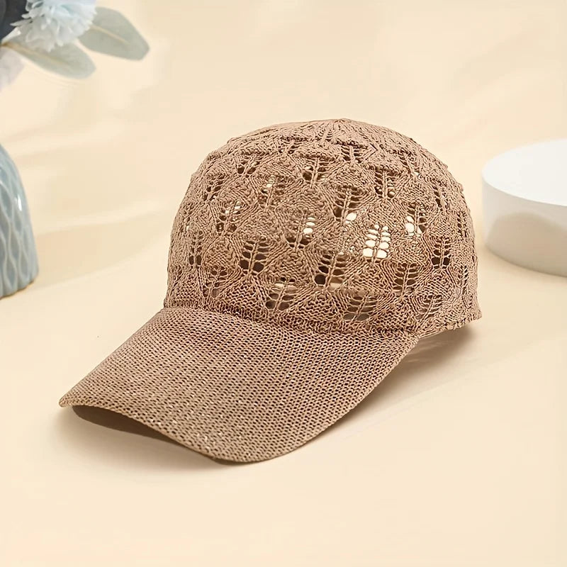 Breathable Mesh Outdoor Sun Hat | Unisex Sports Cycling Cap Outdoor Sports Cap QXL Khaki