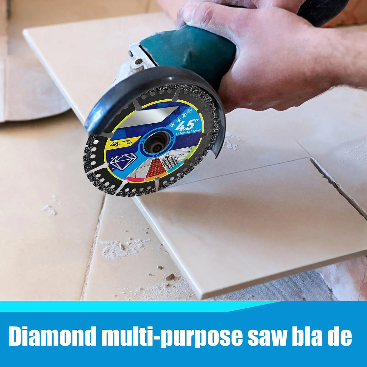 3-Pack Diamond Cutting Blades | Angle Grinder Multi-Material Diamond Cutting Blades QXL