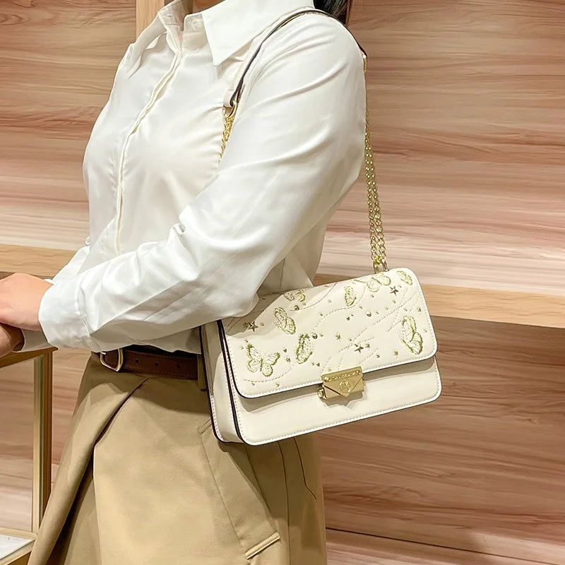 Luxury Leather Diaper Bag | Large Crossbody Tote for Women Diaper Bag Tote QXL