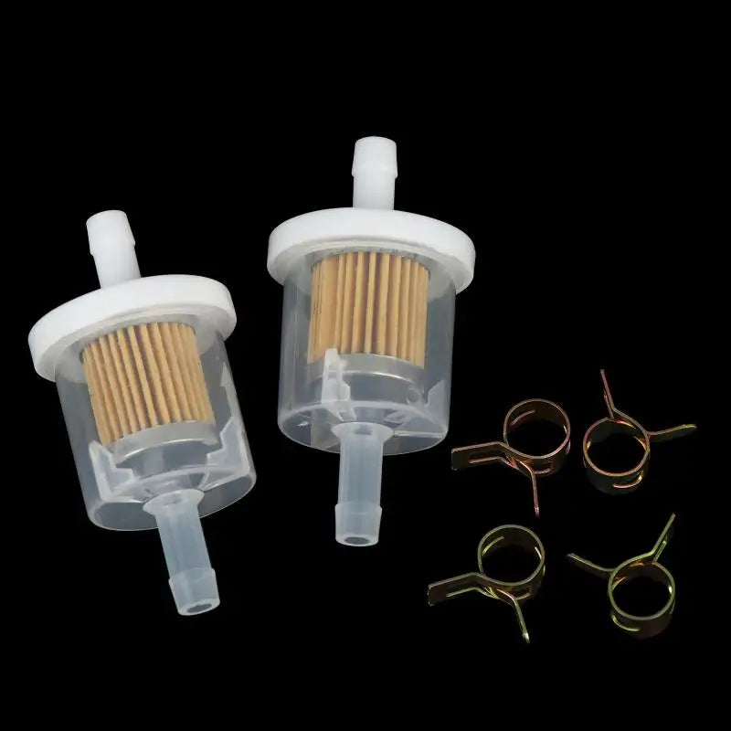 14mm Motorcycle Fuel Filter & Hose Clamp Set – 2 Pack Motorcycle Fuel Filter QXL