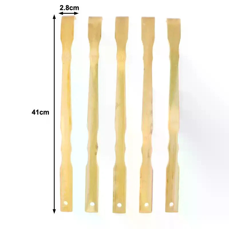 Bamboo Back Scratcher & Massage Roller | Long Stick 2/5 Pack Back Scratcher Massager QXL