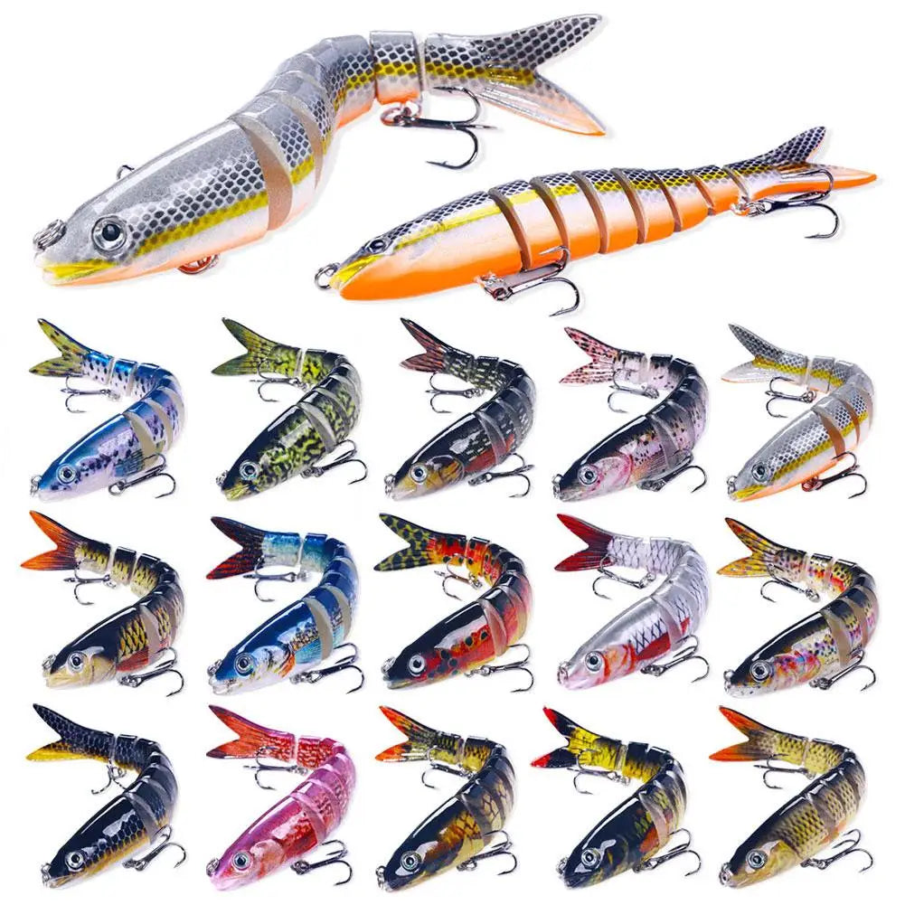 Jointed Swimbait Lure 13.4cm | Sinking Crankbait Hard Bait Swimbait Fishing Lure QXL