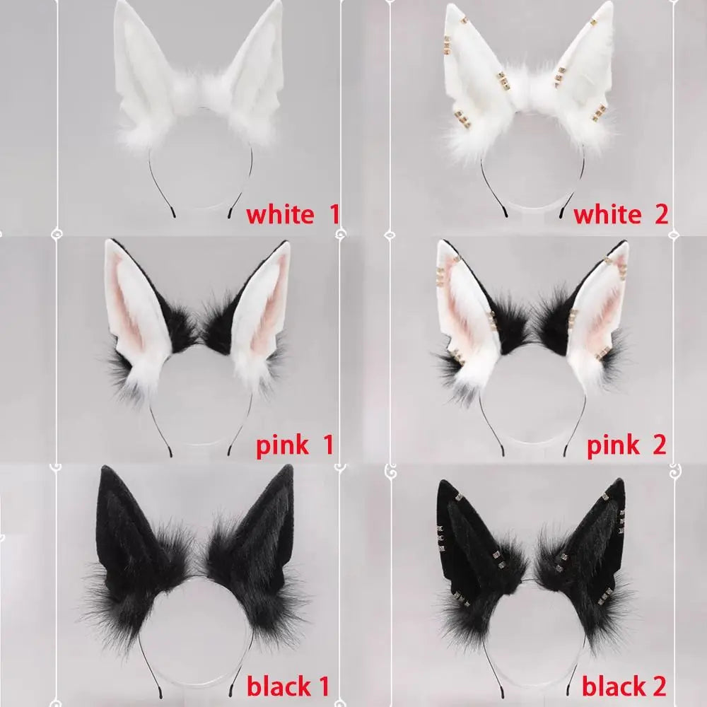 Wolf Ears Furry Cosplay Headband | Animal Costume Hairband Cosplay Headband QXL