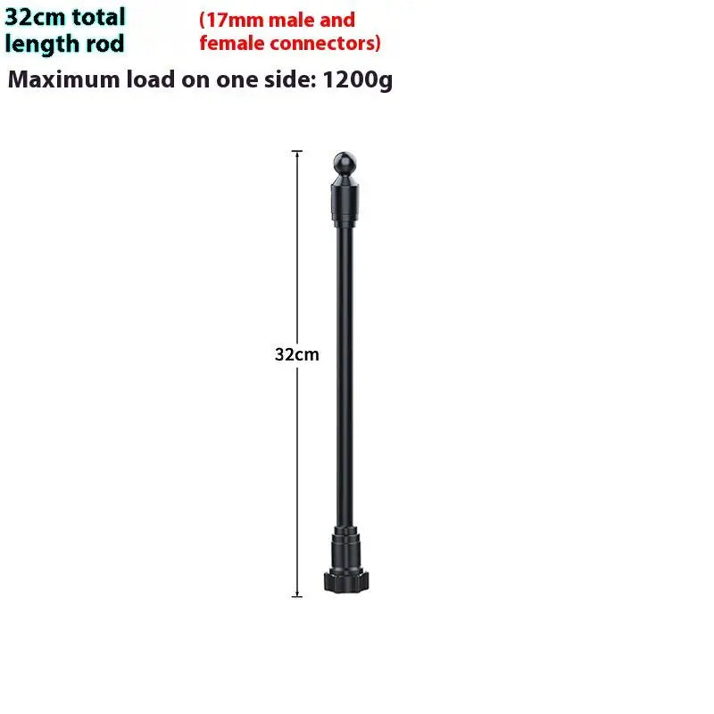 17mm Ball Mount Extension Arm | 360° Car Phone Holder Adapter Car Phone Mount Adapter QXL 32CM