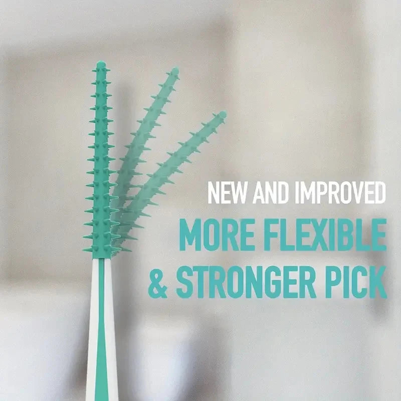 100-Pack Silicone Interdental Brushes | Between-Teeth Cleaner Interdental Brush QXL